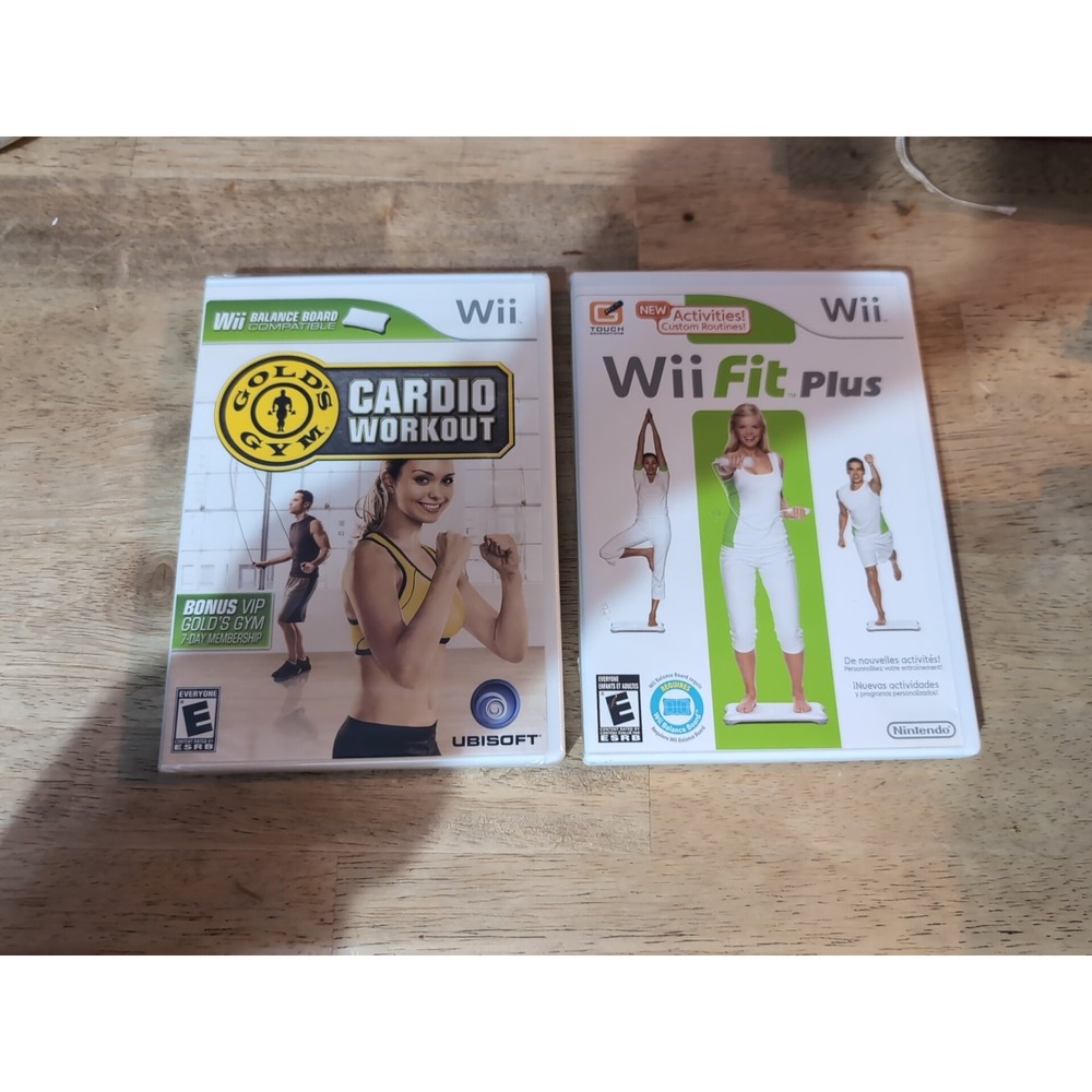 Gold's Gym Cardio Workout Nintendo Wii Brand New Factory Sealed & Wii Fit